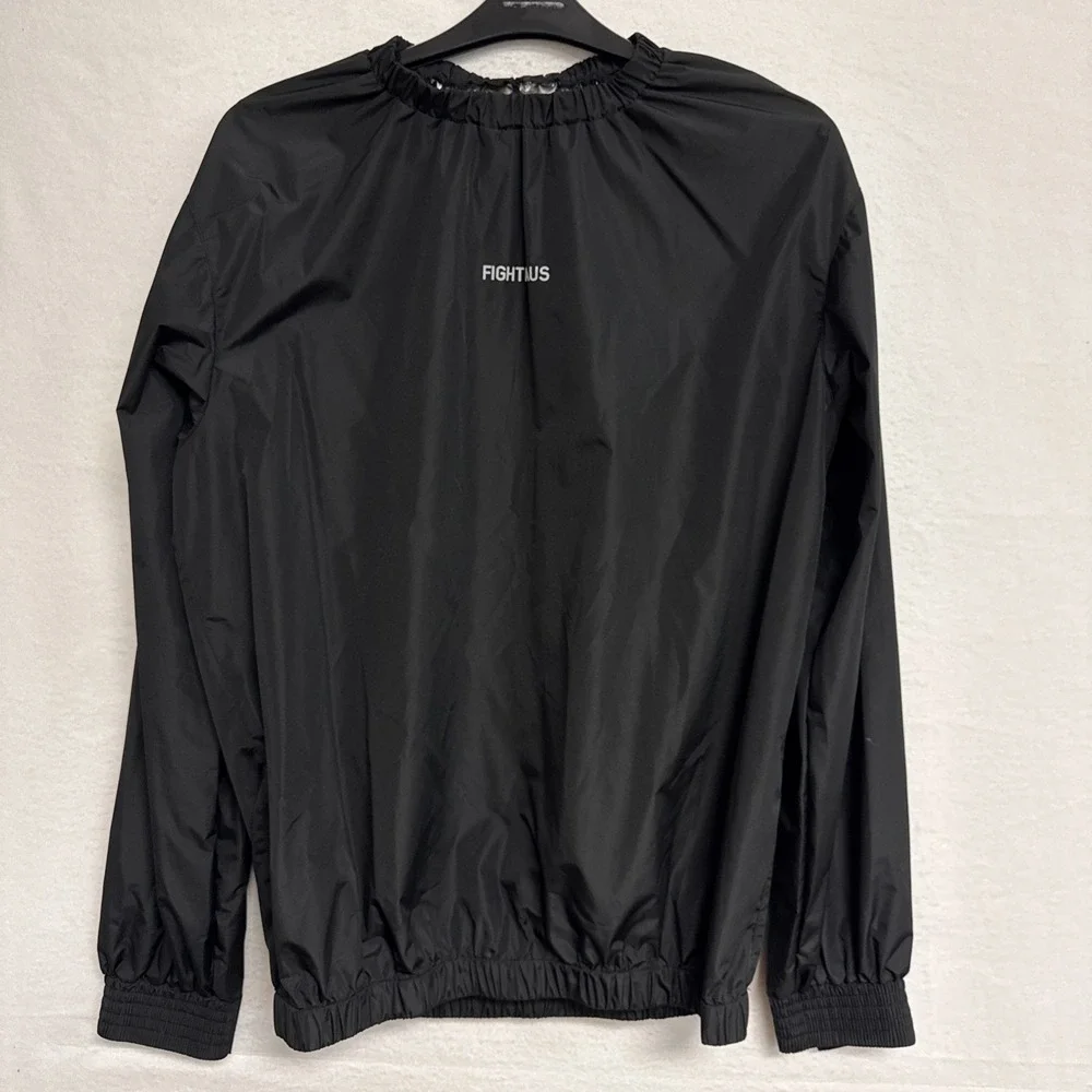 Fighthaus Sauna Suit Size Large Adult TOP ONLY Performance Workout MMA Black
